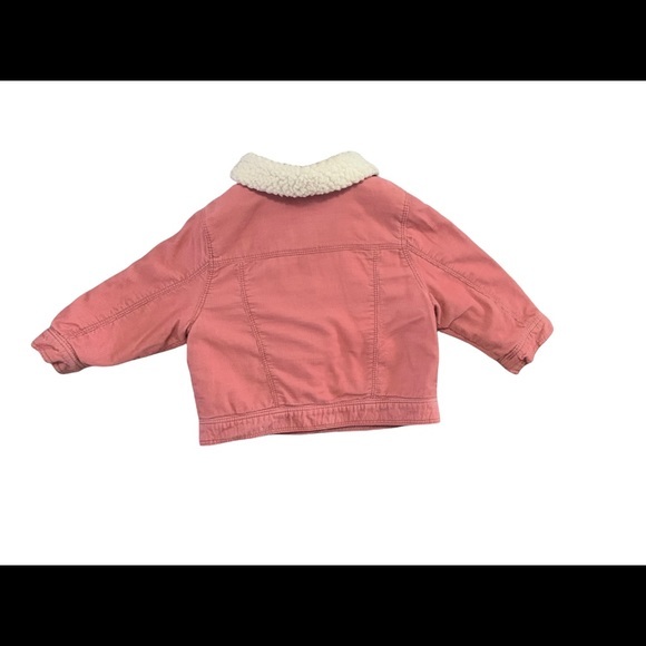 Old Navy Baby Pink Corduroy Coat with Fur Inside - Picture 4 of 5